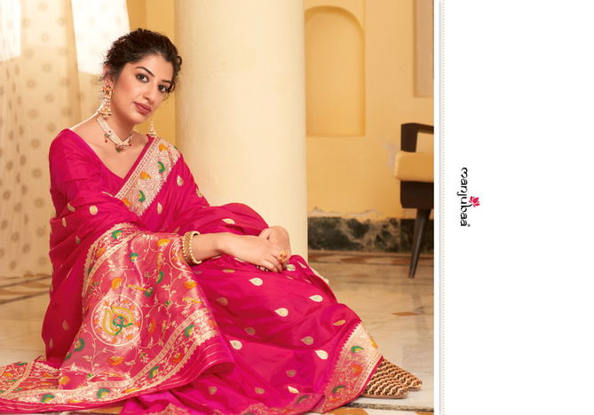 Manjubaa Moksha Paithani Latest Designer Festive Wear Banarasi Silk Saree Collection